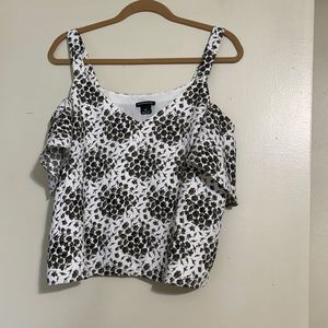 Club Monaco cold shoulder top